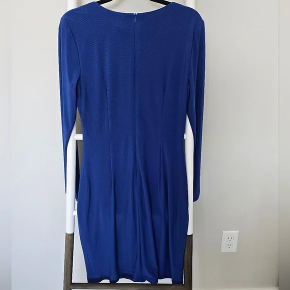 Vince Camuto Royal Blue Long Sleeve Dress - Picture 6 of 12